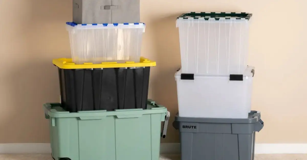 what to store in plastic bins