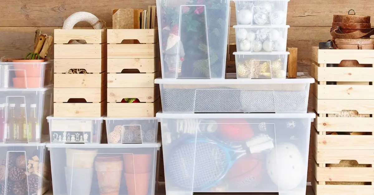 what to store in plastic bins