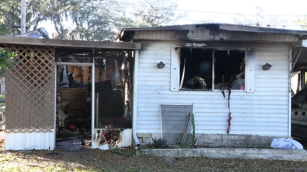Florida Mobile Home Fire