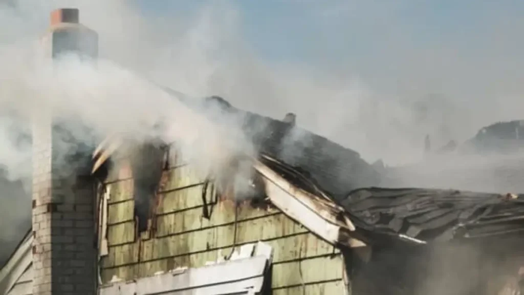 Sulphur house fire