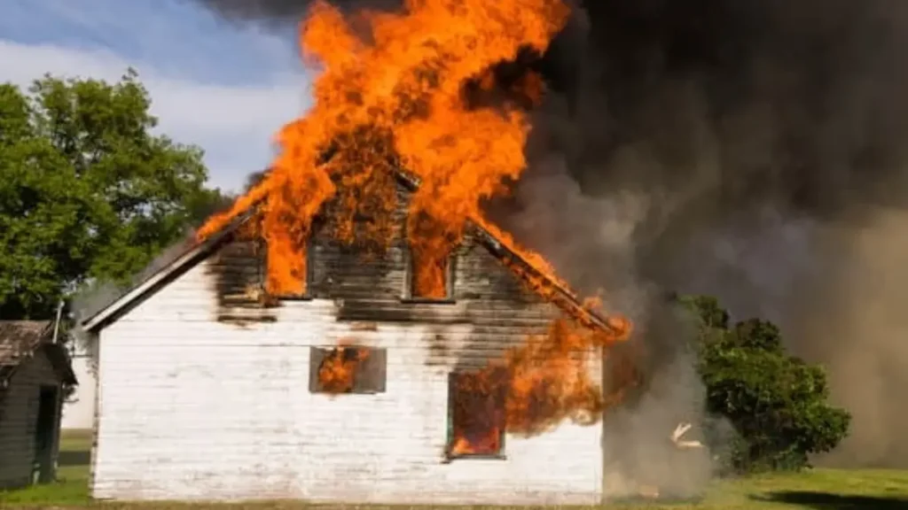 Sulphur house fire