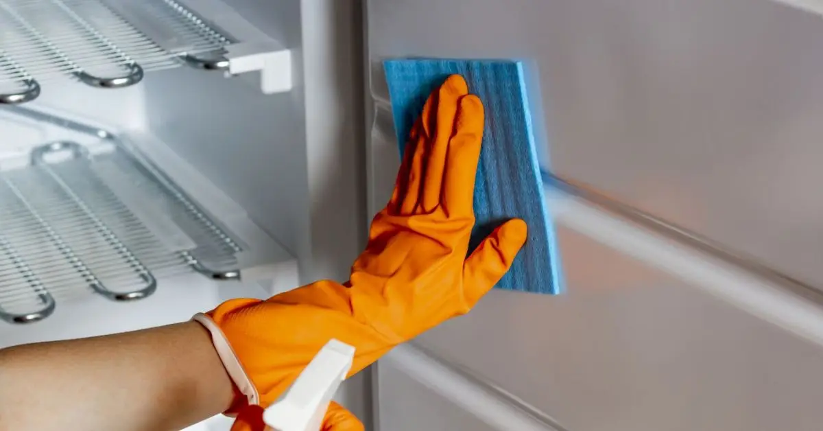 baking soda fridge cleaning method