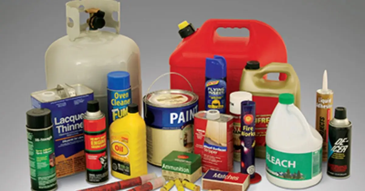 flammable liquids in the home