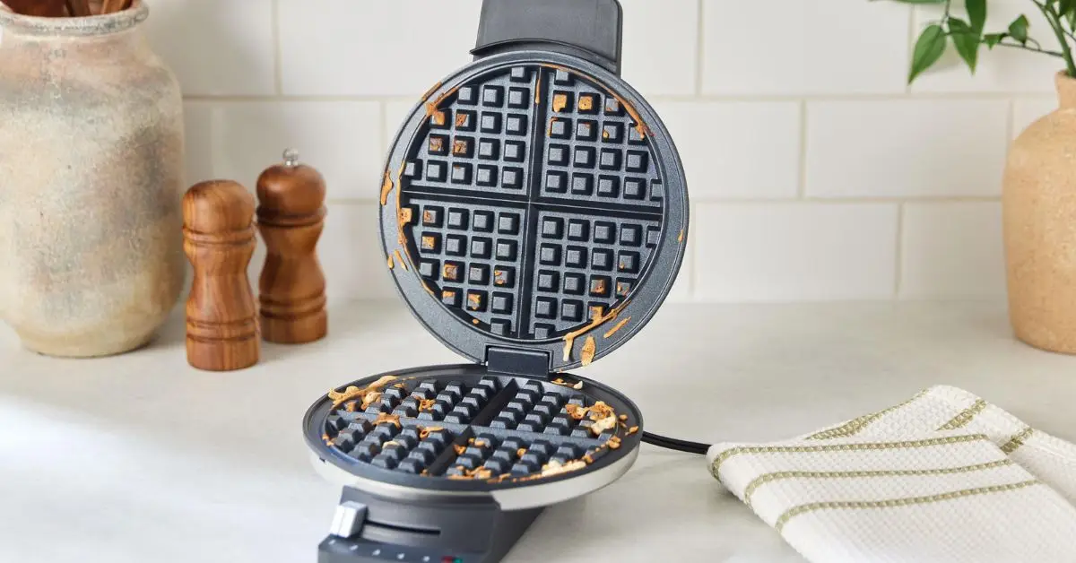 how to clean a waffle maker with household items