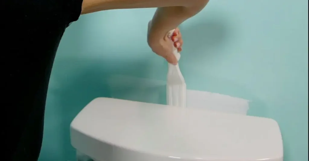 how to paint behind a toilet