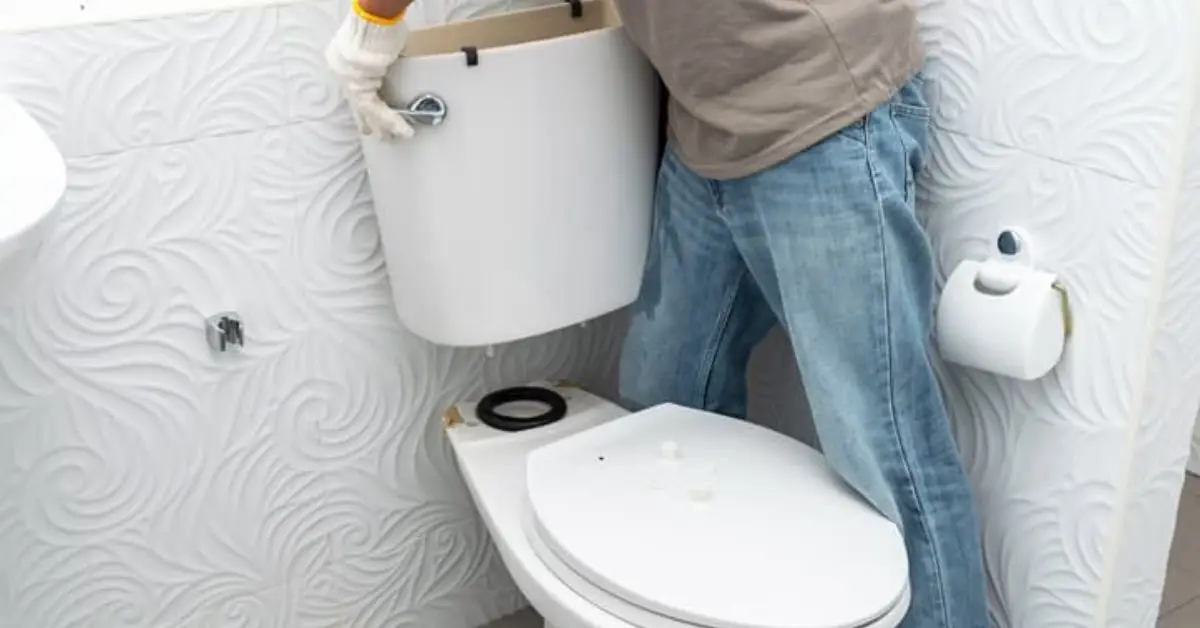 how to paint behind a toilet