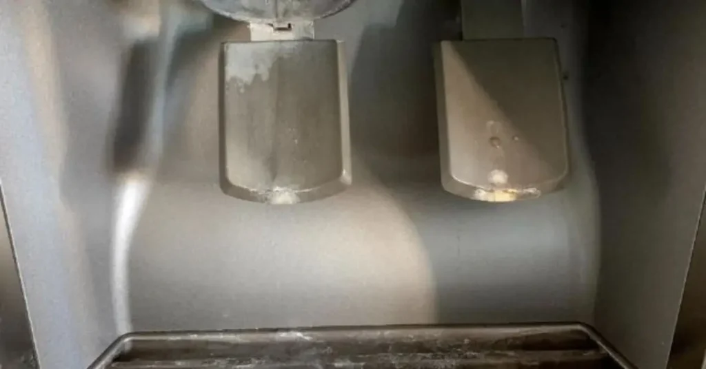 how to remove hard water stains from refrigerator