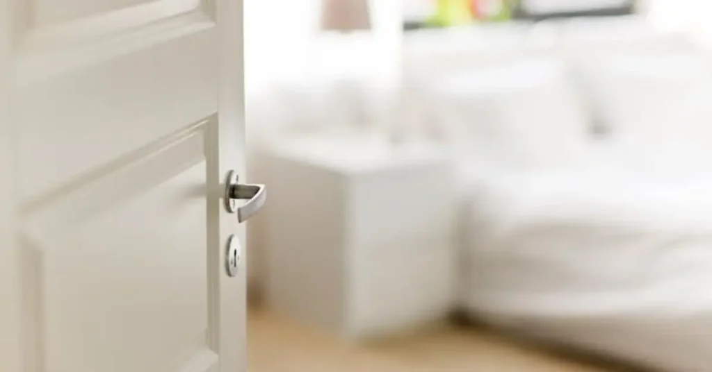 keep door closed when sleeping