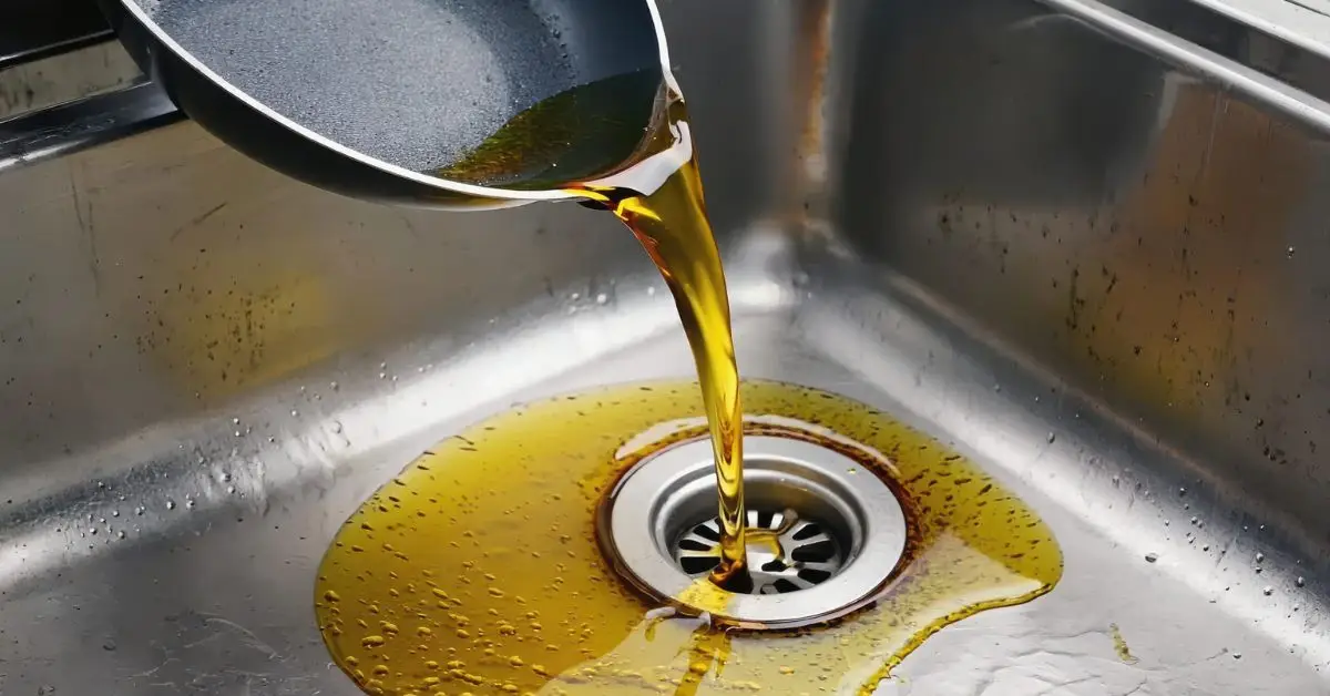 never pour oil down the drain