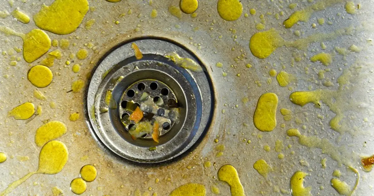 never pour oil down the drain