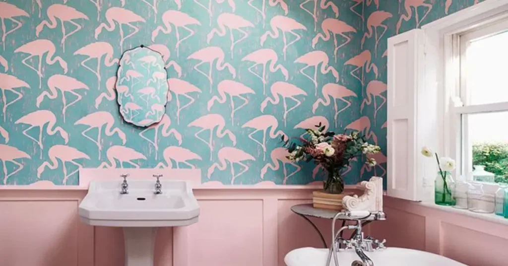 never wallpaper bathroom