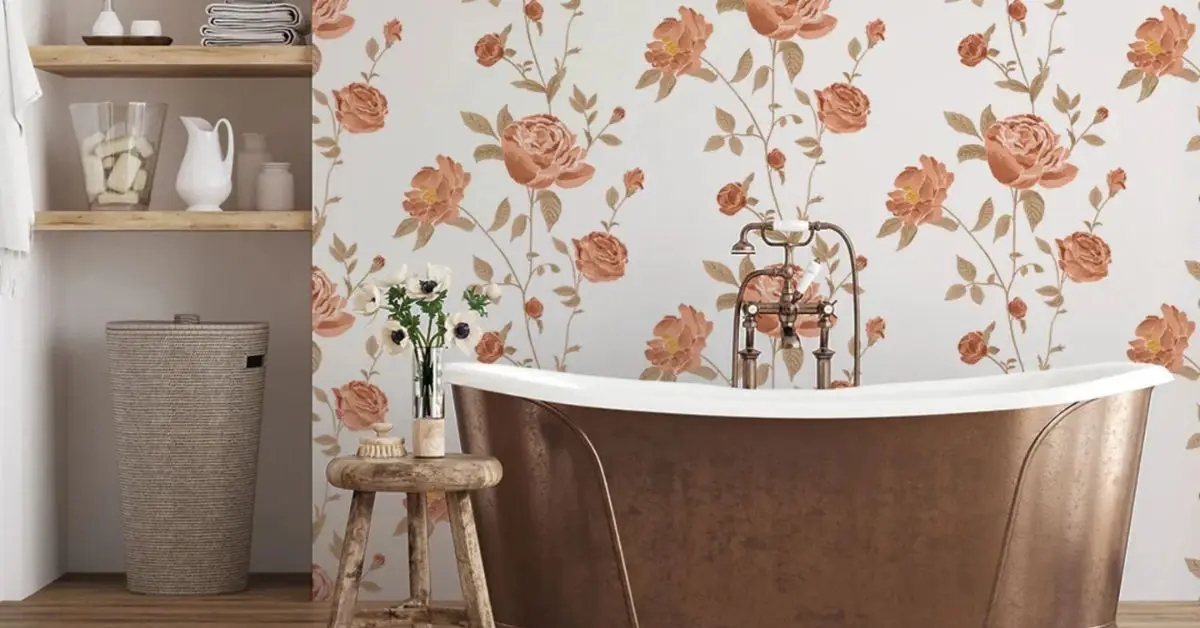 never wallpaper bathroom