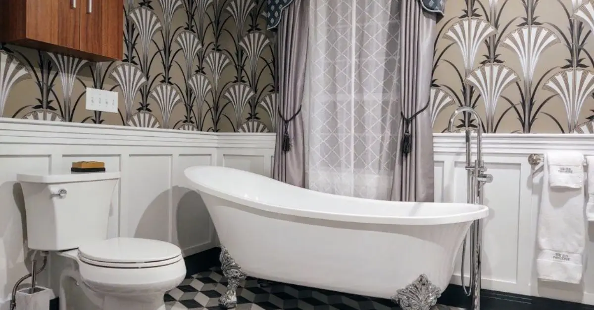 never wallpaper bathroom