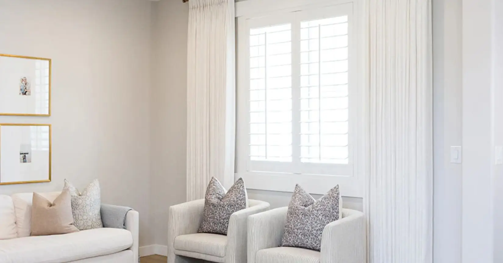 use drapery weights to make curtains look expensive