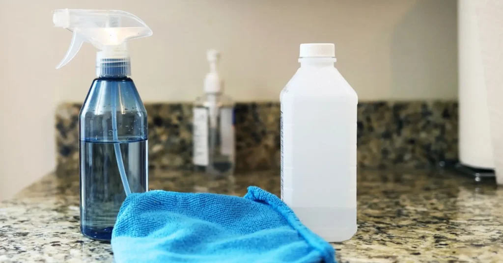 what can you clean with rubbing alcohol and water