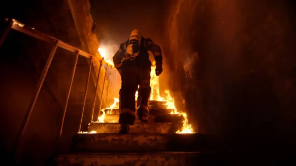Hollywood Hills House Fire