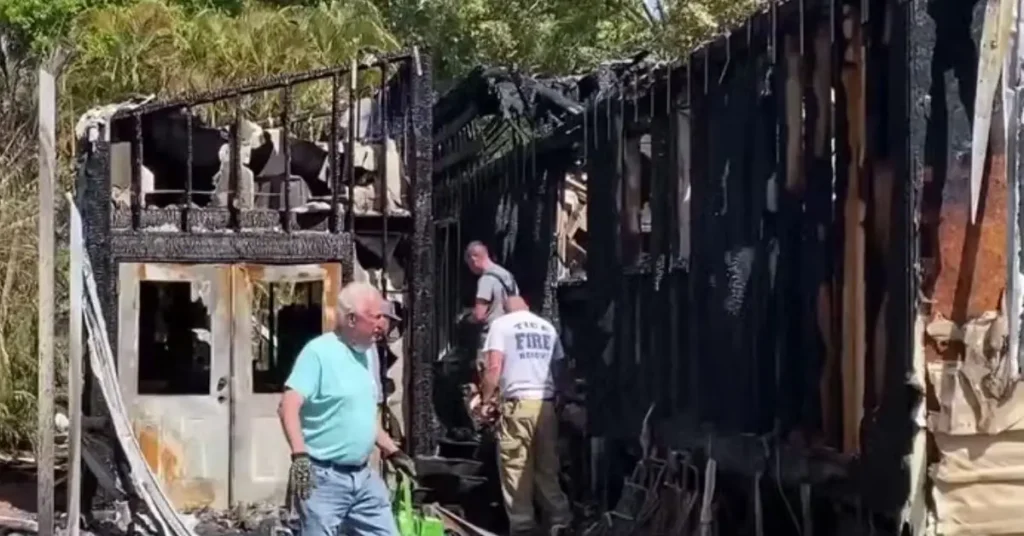 Lee County home fire