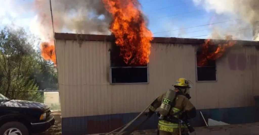Mobile Home Fire in Tucson