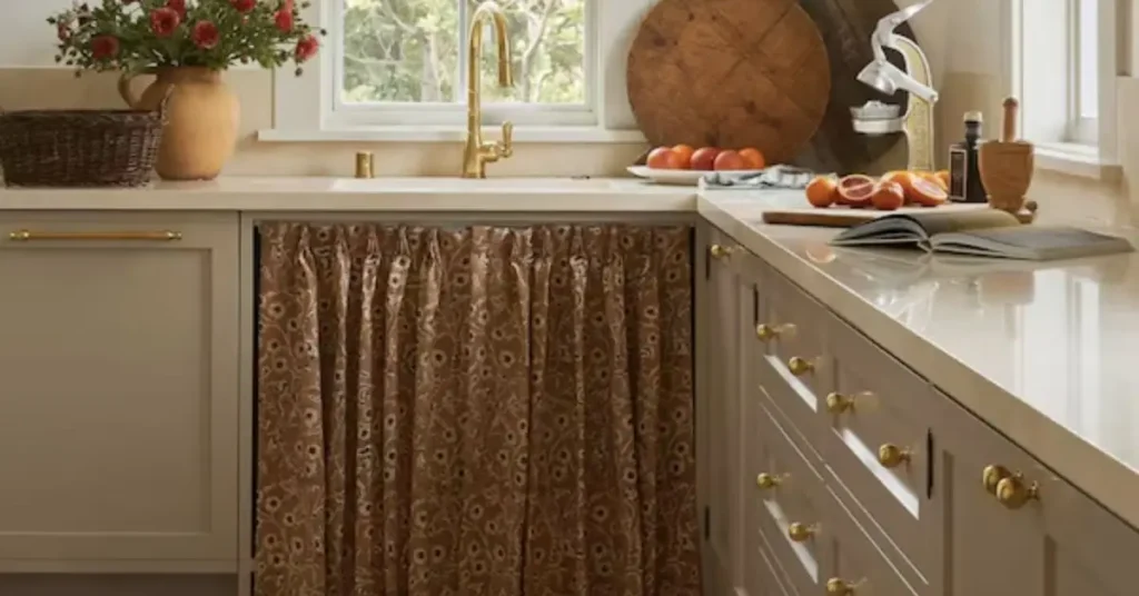 are sink skirts sanitary in a kitchen or bathroom