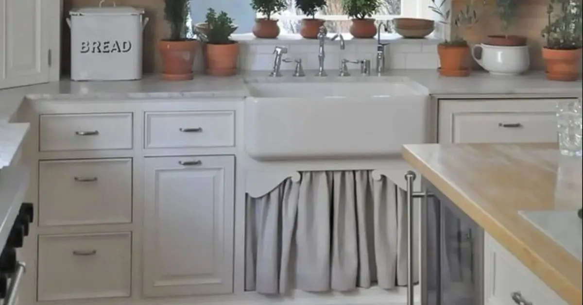 are sink skirts sanitary in a kitchen or bathroom