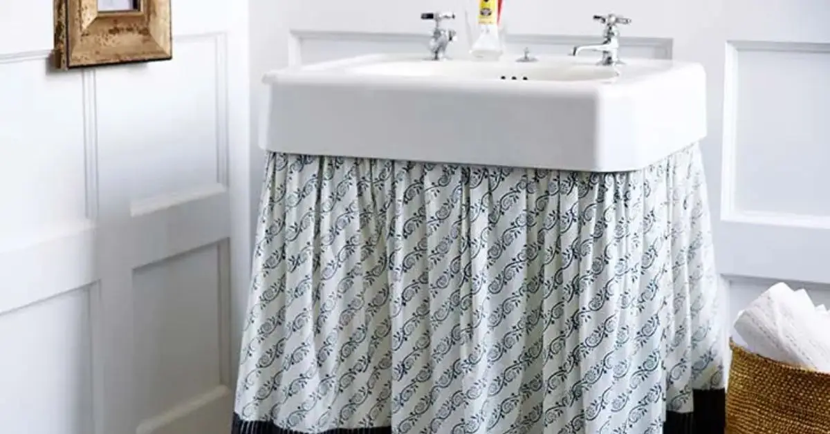 are sink skirts sanitary in a kitchen or bathroom