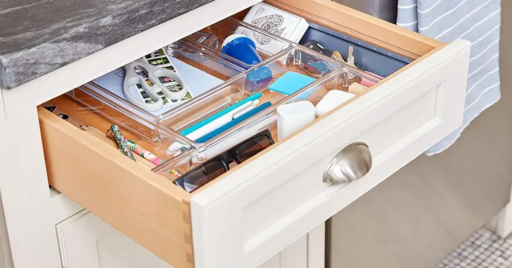 clean junk drawer and keep organized