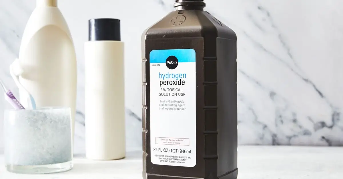 cleaning bathroom with hydrogen peroxide