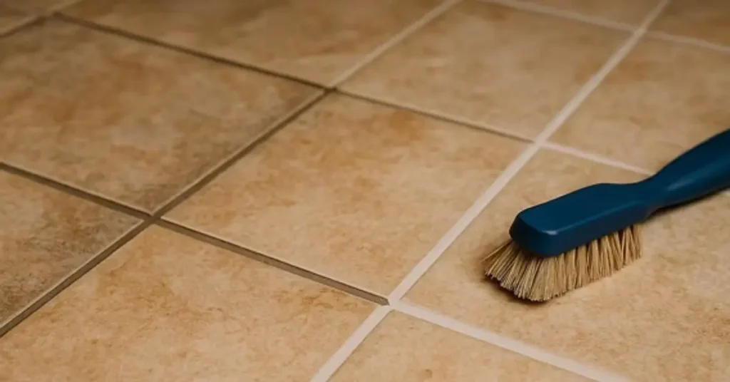 how to clean and restore tile grout