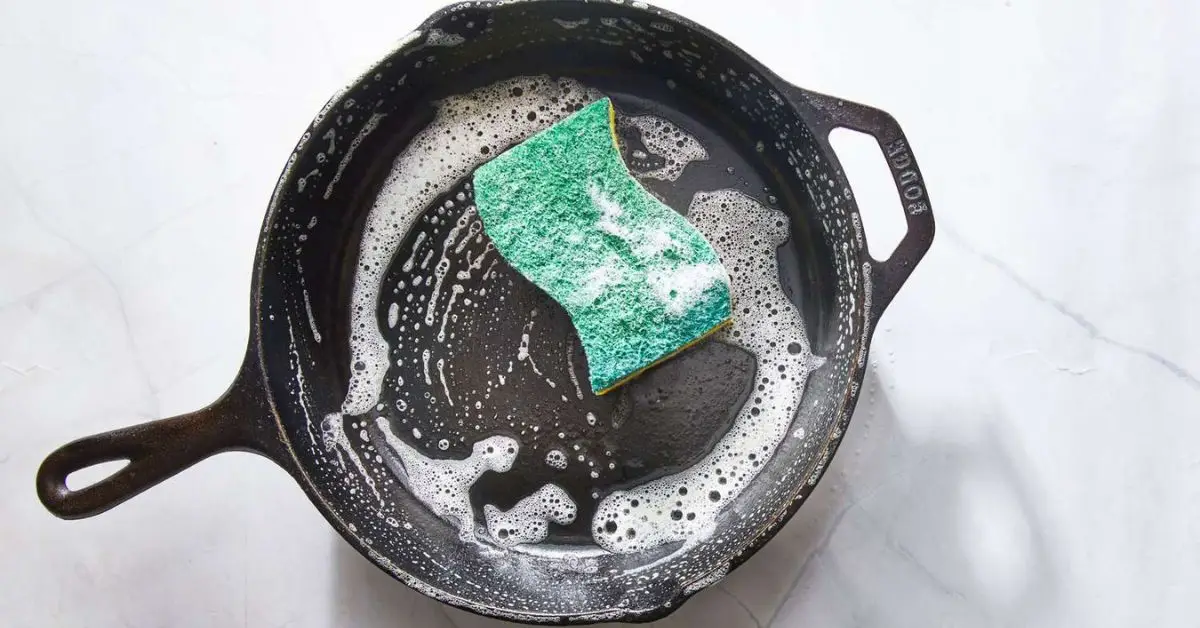 use salt to clean cast iron