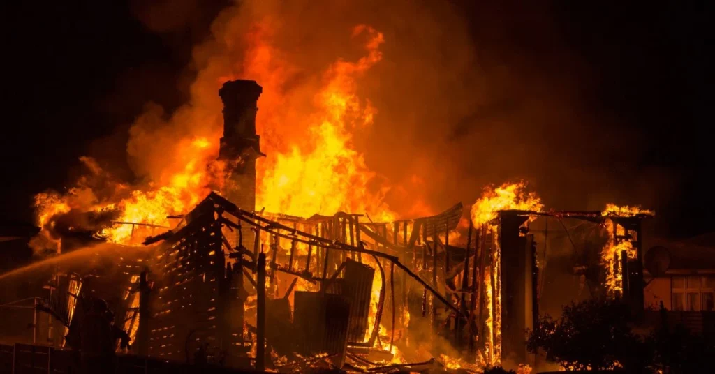 Fire Destroys Maryland Home