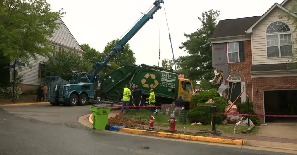 Truck Slams Into Fairfax County House