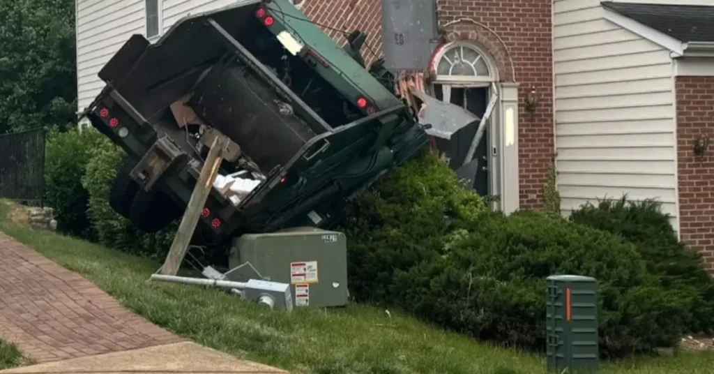 Truck Slams Into Fairfax County House
