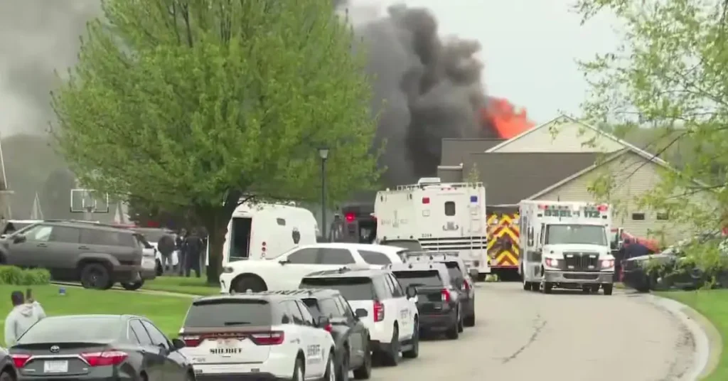 house fire in Elkhart County