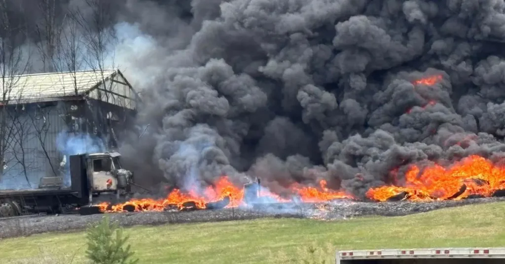 mobile home fire Tompkins County
