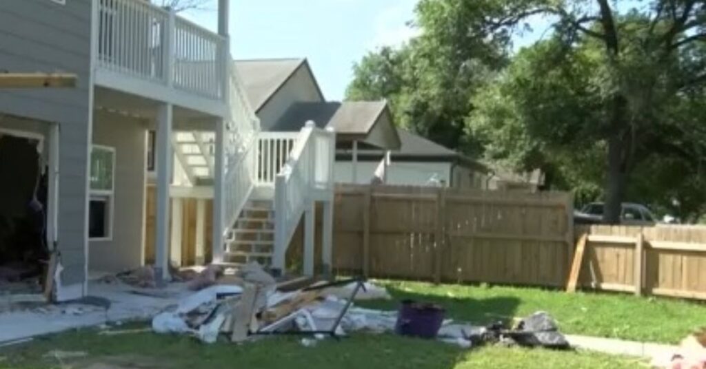 Crashing Car Into a West Wichita Home