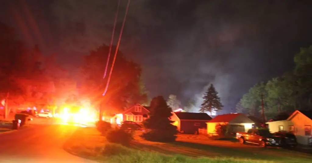House Exploded in Wonder Lake Illinois
