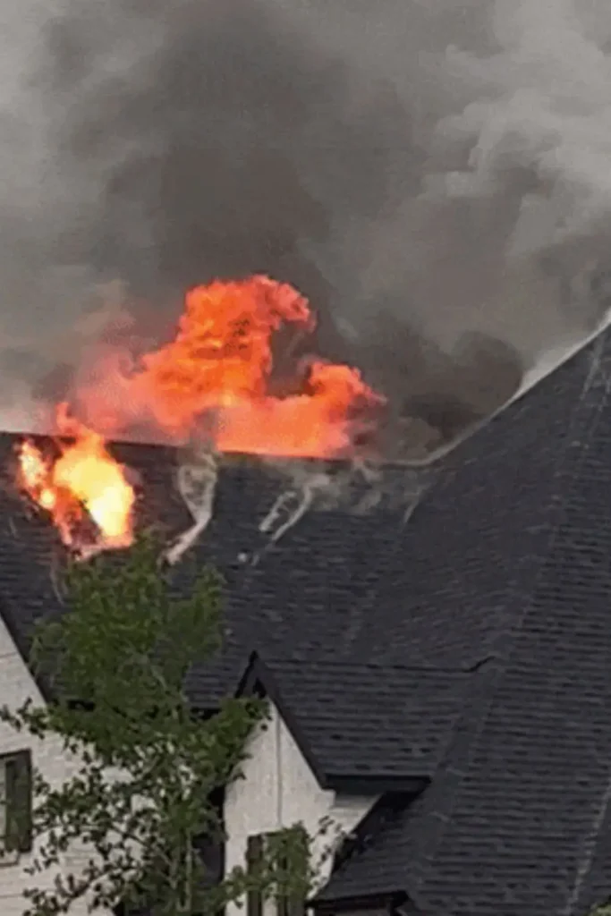 Lightning Strike Sets McKinney Home on Fire