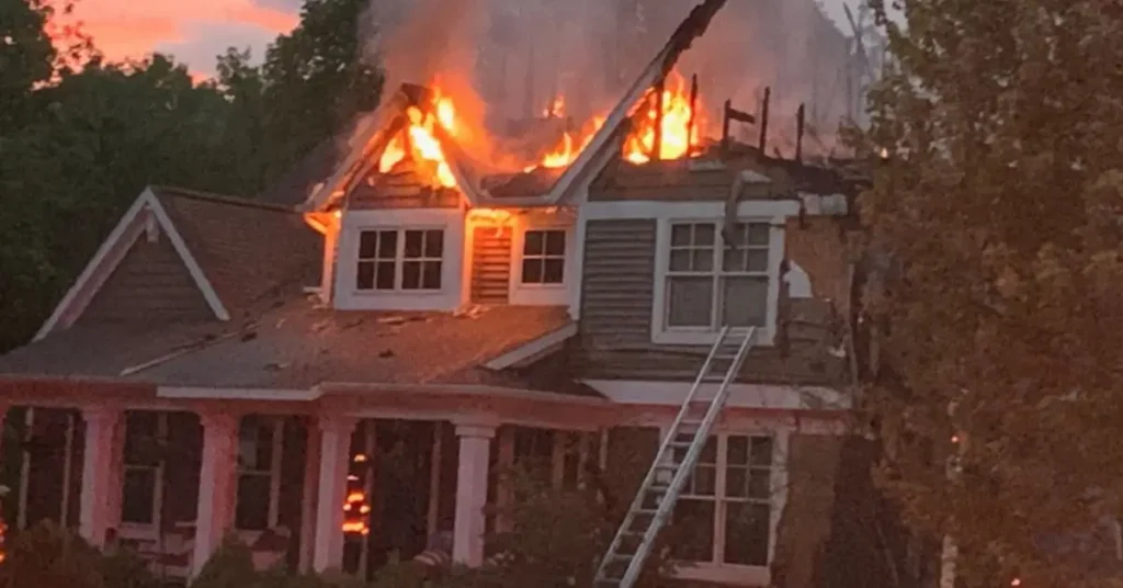 Michigan Home Near Rockford High School Caught Fire