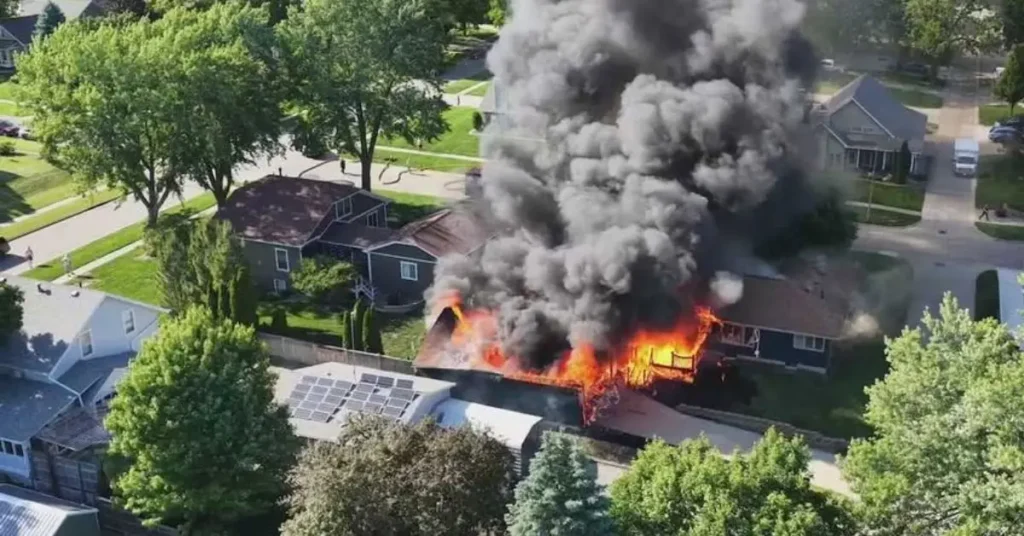 Pella Home Destroyed After Garage Fire