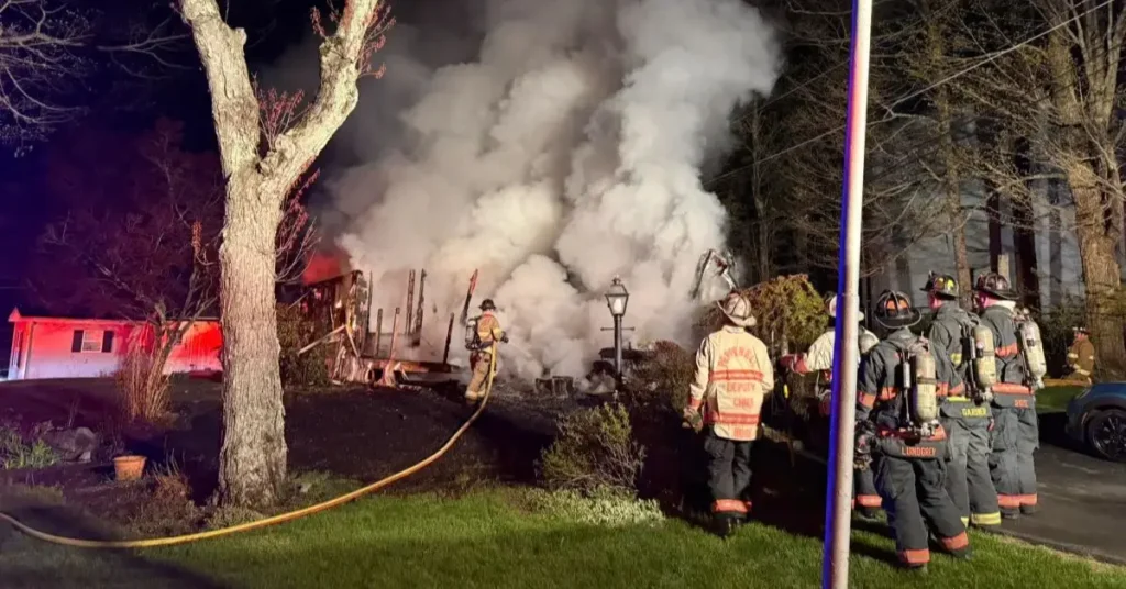 Pepperell Mobile Home Fire