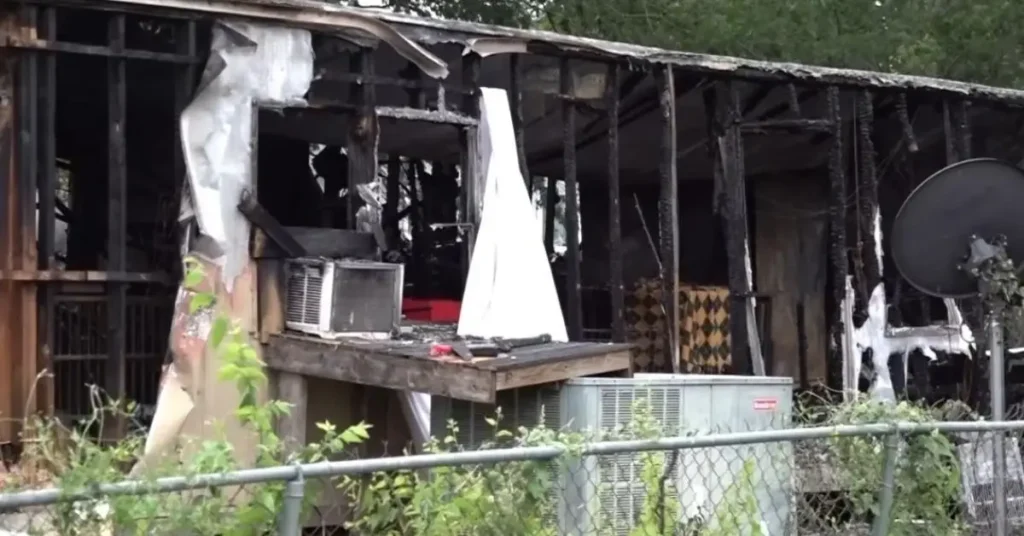 San Antonio Mobile Home Caught Fire