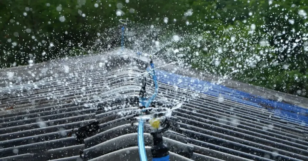 exterior sprinklers insurance wildfires