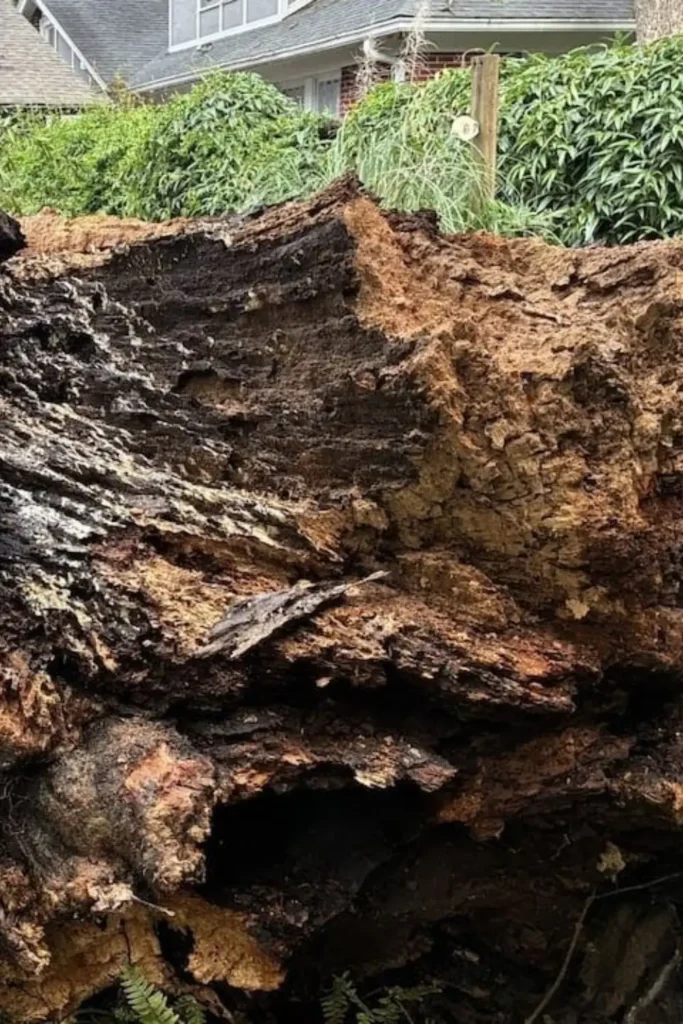 water oak crashes on Candler Park home