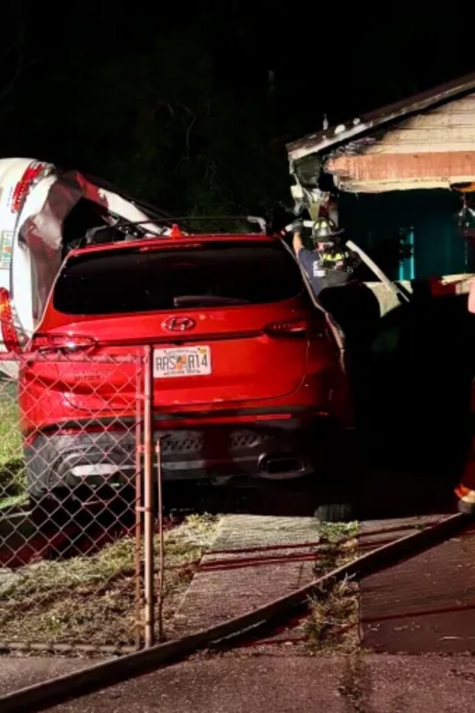 Crashing Car Into St Pete Home