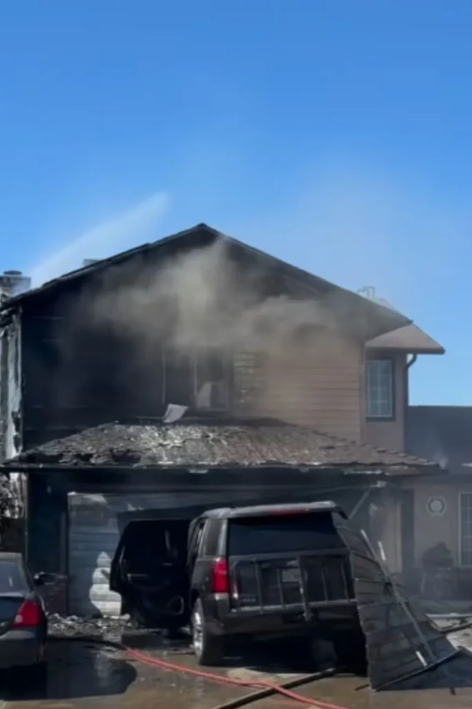 Fire Destroys Two-Story Fresno Home