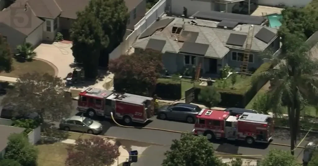 House Fire in Tarzana