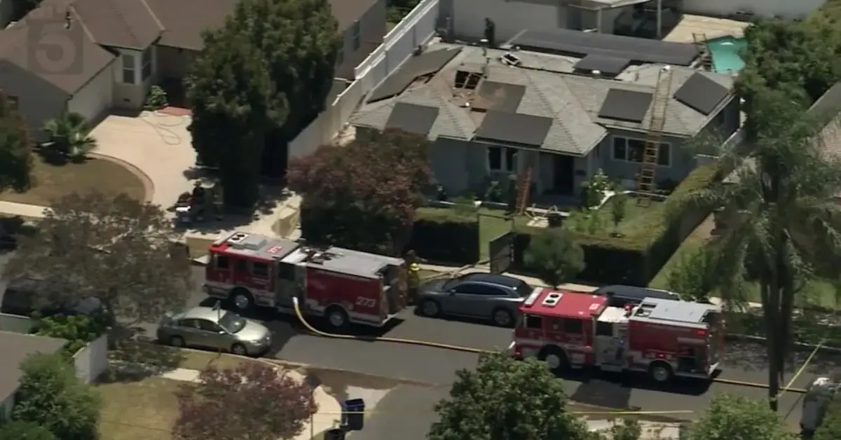 House Fire in Tarzana