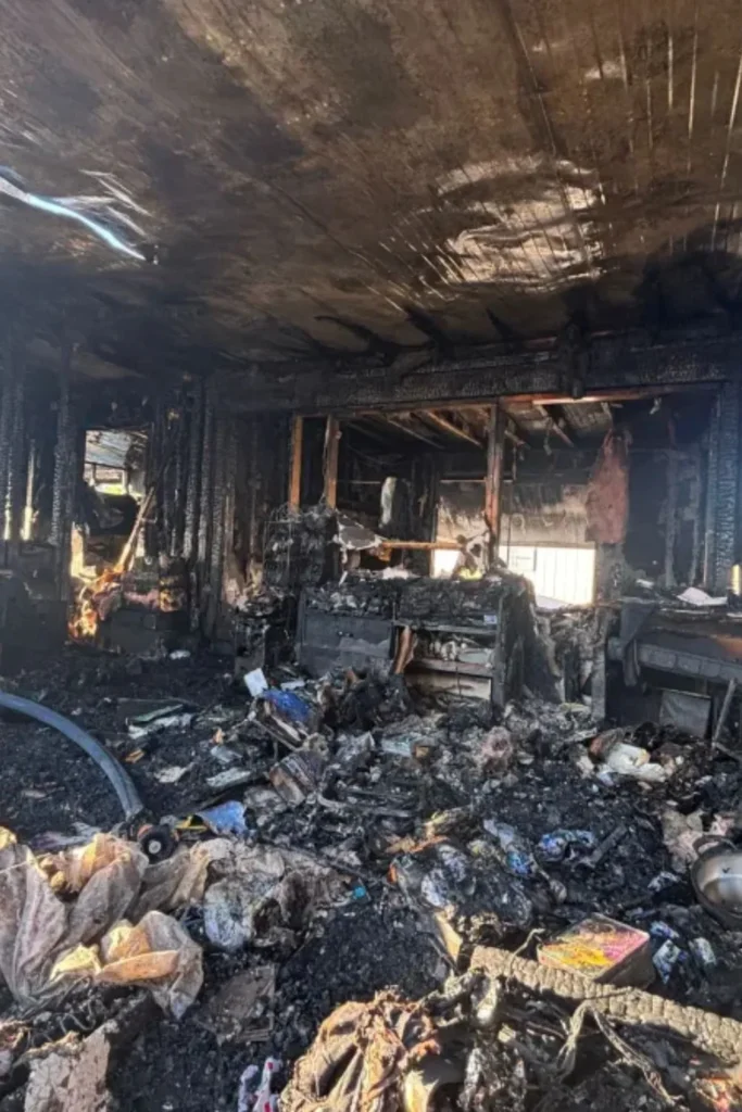 Mobile Home Fire in Las Vegas