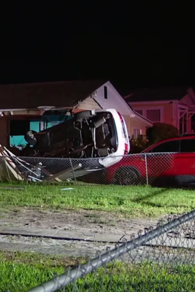 Stolen Car Smashed Into a St Petersburg Florida Family's Living Room