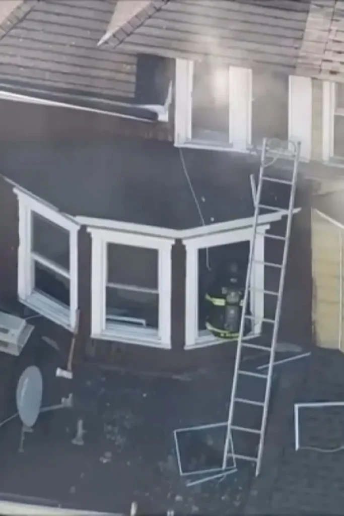 Trenton Home Went Up in Flames